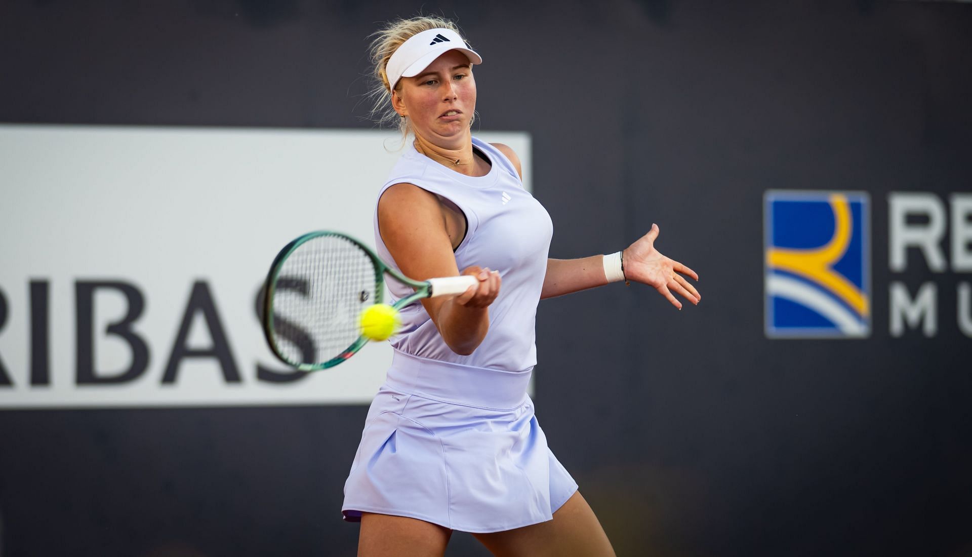 Tauson in action at the Italian Open 2025 - Source: Getty